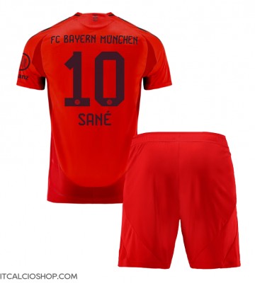 Bayern Munich Leroy Sane #10 Prima Maglia Bambino 2024-25 Manica Corta (+ Pantaloni corti)